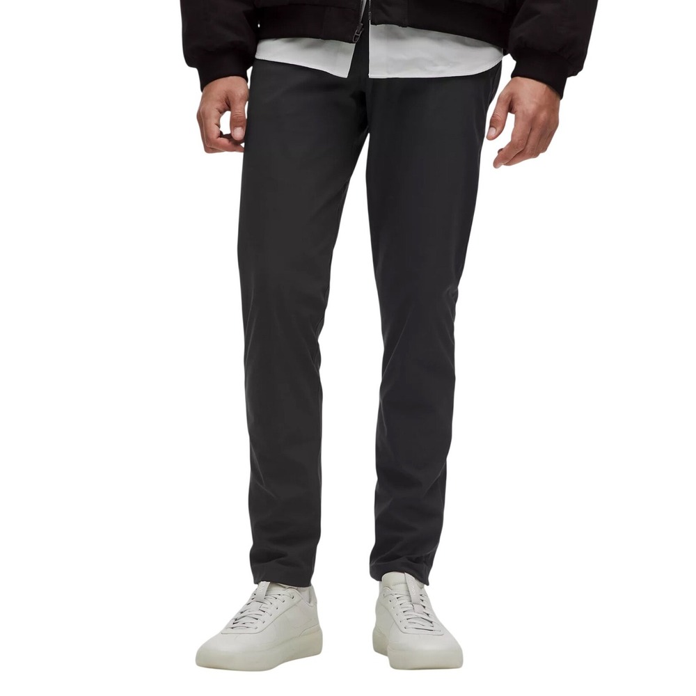 Lululemon ABC Classic-Fit 5-Pocket Pants Mens Stretch 34W  29L Obsidian